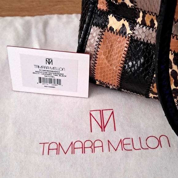 Tamara Mellon "Seductive Watersnake" Satchel - Picture 13 of 16